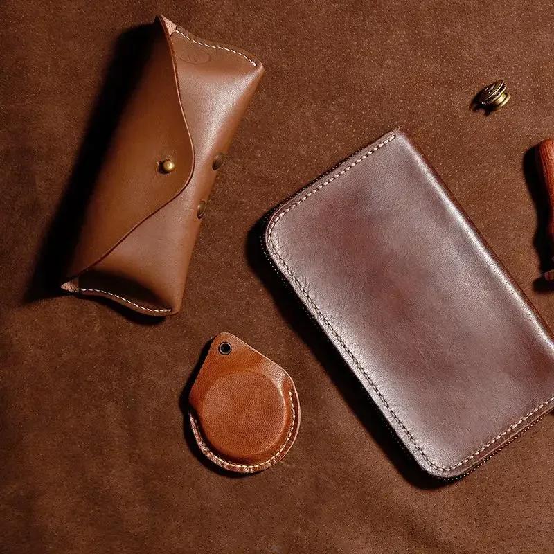 Kit de Couture Cuir DIY Alêne à Coudre Cuir Aiguille avec Manche en Cuivre Set Outil de Réparation Cuir Toile Tente Chaussures avec Fil de Nylon