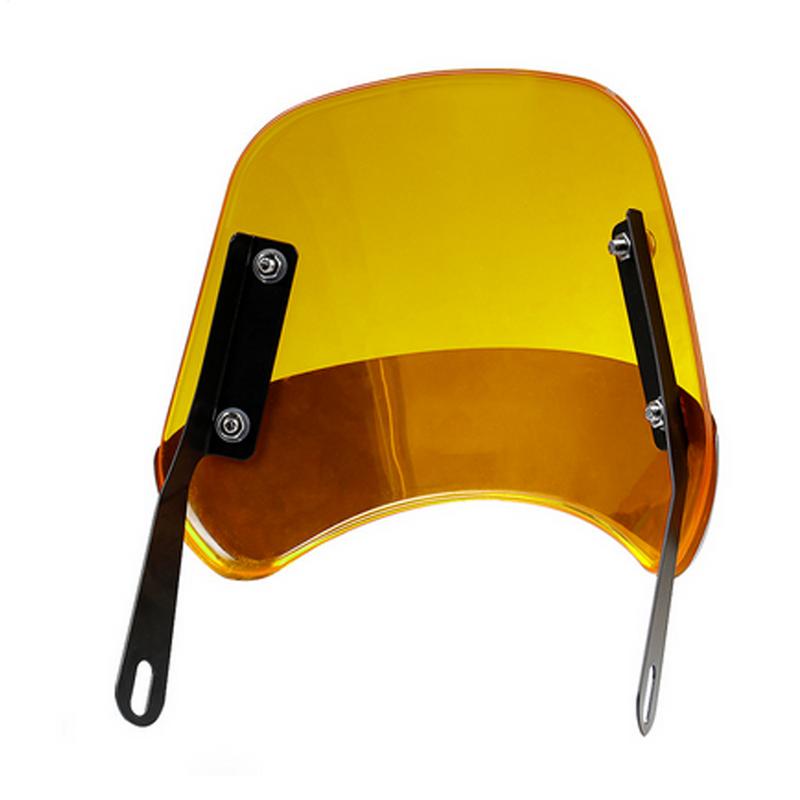 Motorcycle Windshield Extension Retro Motorcycle Front Windshield Powersports Accessories For Scooter Sports Motorbike Cycling