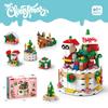 Lele Brothers Lego-Compatible Christmas Reindeer Train Building Blocks Toy