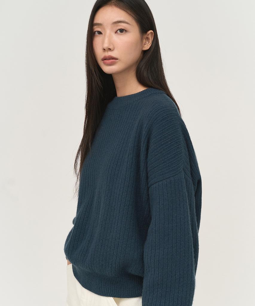 Leopeusaideuhwaiteulabel Classic Crewneck Knit Blue Night