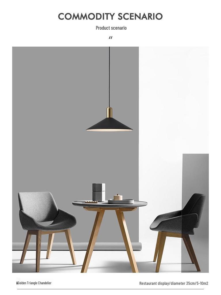 Nordic Minimalist Pendant Light: Modern Industrial Art Style for Living Room