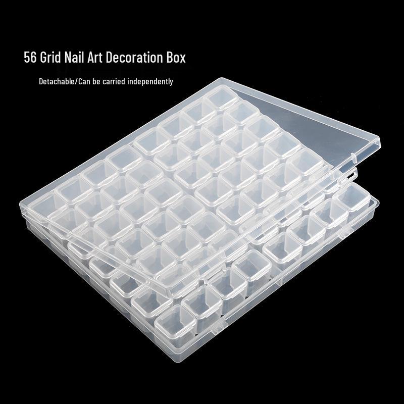 Nail Art & Jewelry Detachable Storage Box with 56 Grids
