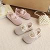 Girls Flat Breathable Lace Mesh Sandals With Bow Detail Princess Shoes Dress Outfits