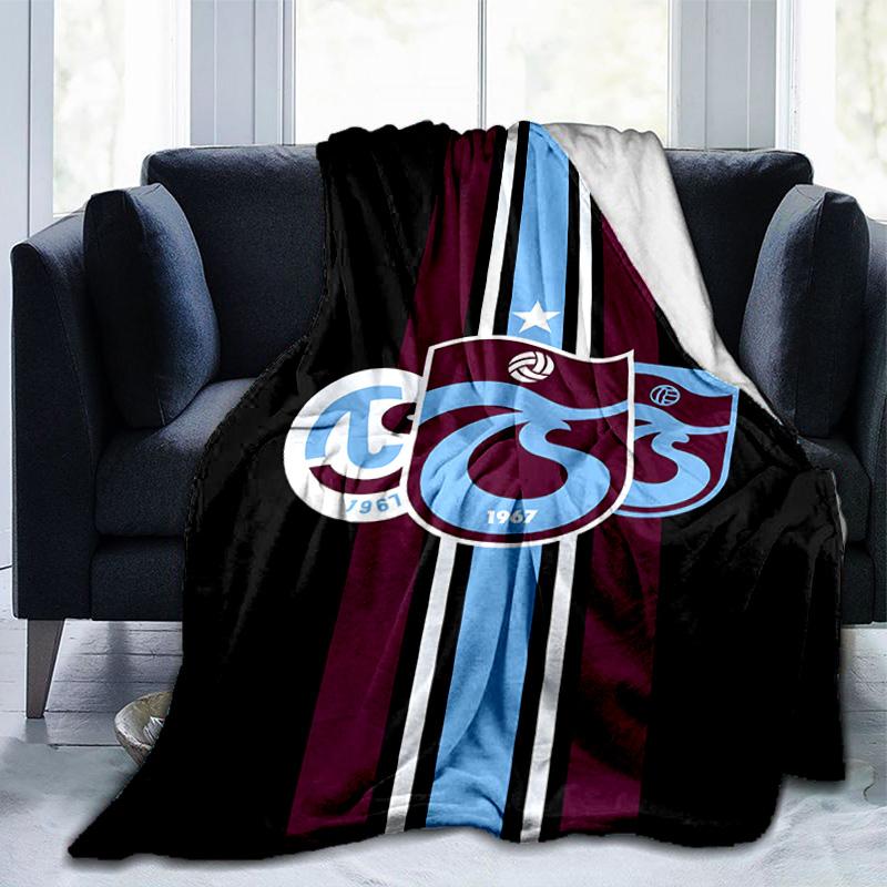 Coperta con Stemma Trabzonspor Adatta per Divani, Letti, Uffici e Campeggio - Regalo Perfetto per Halloween Natale