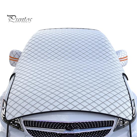 Automobile Ice Shield Snow Cover Foldable Design Wear Resistant Easy Installation Anti-Freezing Winter Car Windshield Snow Cover