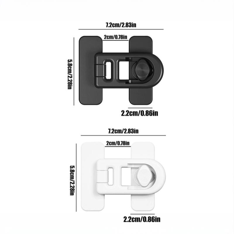 2Pcs Refrigerator Lock Baby Child Safety Lock - Fast And Easy Adhesive Cabinet Drawer Lock Mult
