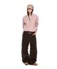 AAKAM Needlework Wave Cotton Pants (Brown)