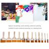 12PCS Nylon Hair Wall Painting Brushes Art Oil Painting Brushes  Handcraft color filling