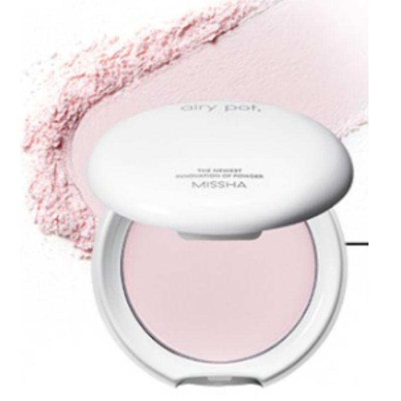 MISSHA Airy Pot Pact Lightweight Blurring Powder Pact Oil Control Setting Powder Korean Makeup 5g
