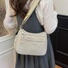 Solid Color Crossbody Bag Women's Multi-Compartment Lightweight Shoulder Bag