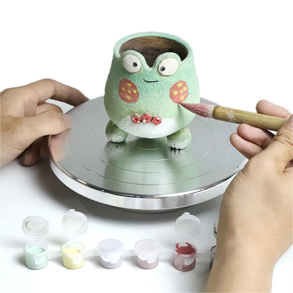 11-25cm Stainless Steel Turntable Clay Crafts Pottery Mold Accessories DIY Clay Turntable Ceramic Clay Bearings Turntable