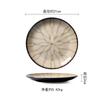 Japanese-style High Grade Kiln Change Glazed Ceramic Sushi Plate Tray Plate Snack Tray Restaurant Dinner Plates Round Tableware