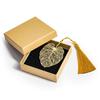 Monstera Leaf Bookmark with Silk Pompom and Gift Box