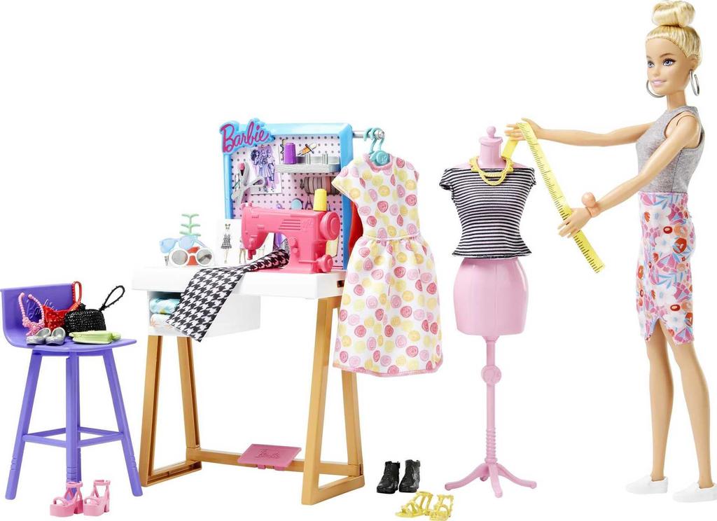 barbie Work with Fashion Designer Set 3 and HDY90 Barbie! (Ages Up)