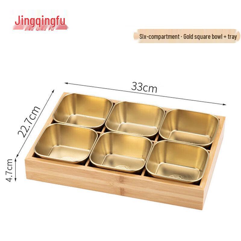 Hot Pot Prep Tray with Stainless Steel Inserts