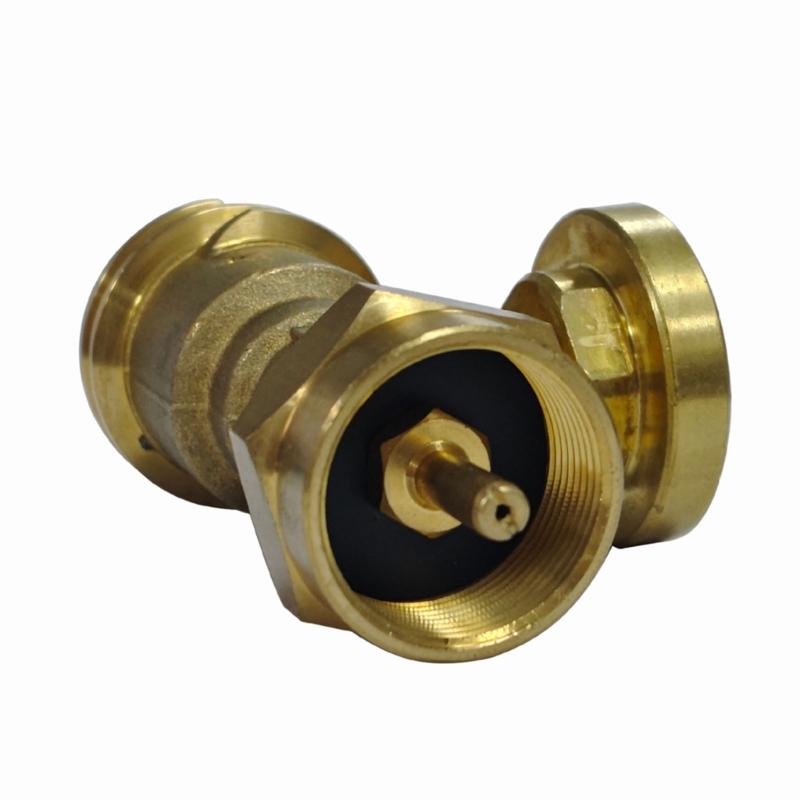 Gas Connection Adapter With Gauge Propane Tank Gauge Adapter Level Indicator Universal Brass Fittings Easy To Use