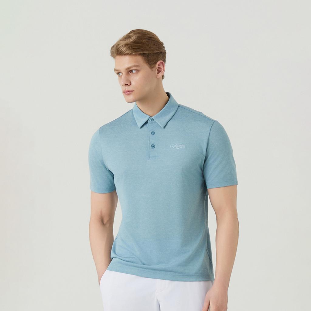 SUPERIOR Men'S Melange T-Shirt L/Blue (Imsftty20341)