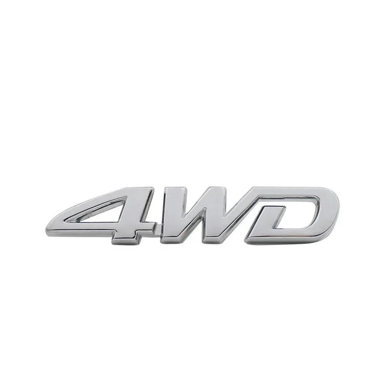 

3D Premium New Design 4WD Displacement car Hood Fender trunk Rear Decal Emblem Badge Sticker for All 4 Wheel Drive SUV Off-road