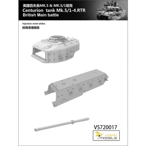 Vespid Model 1/72 Centurion Mk.5/1-4 Royal Tank Regiment Plastic Model VPM720017