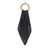 Korean retro black polka dot silk scarf, simple and high-end temperament square scarf ins small fragrant style thin scarf scarf