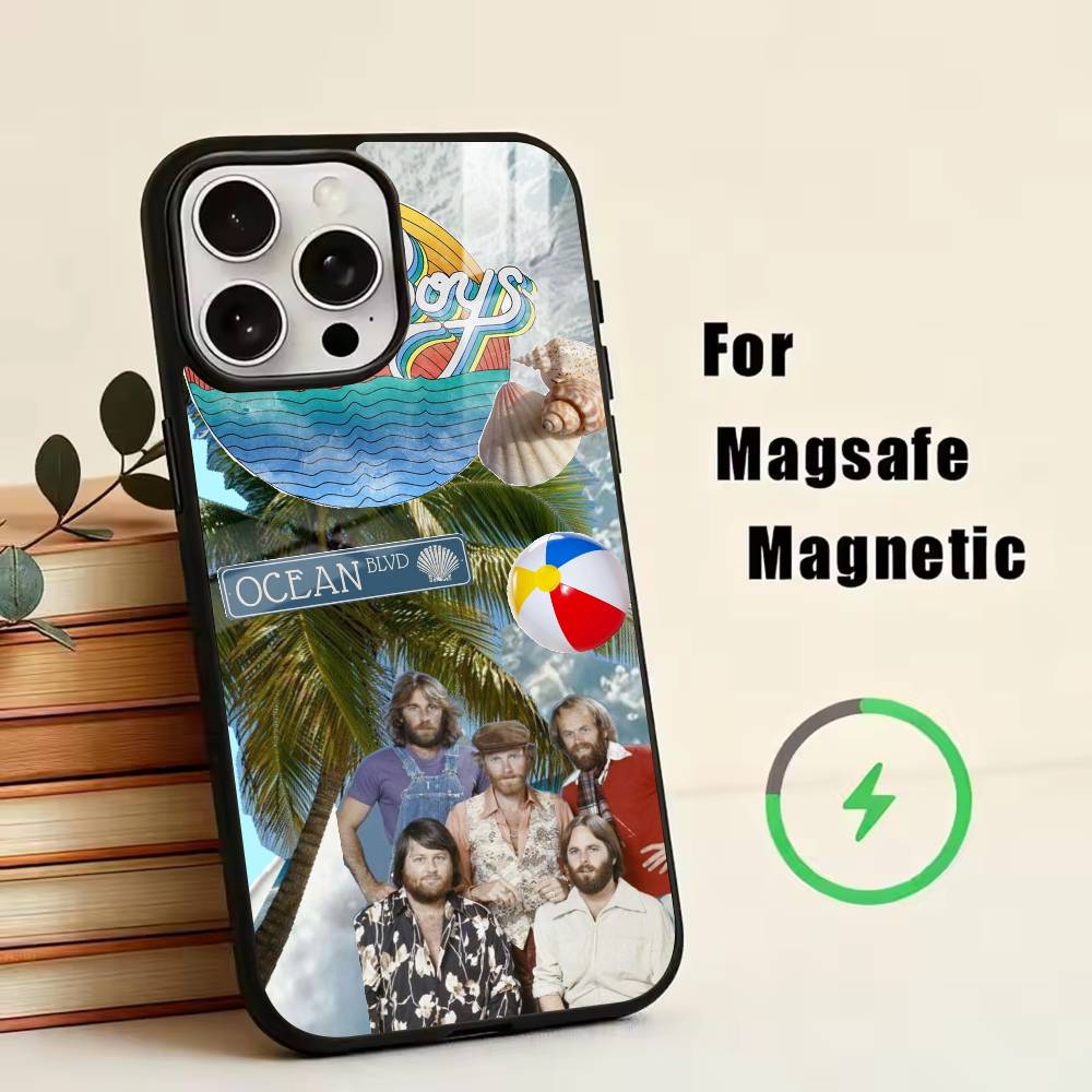 The B-Beach Boys Phone Case For iPhone17,16,15,14,13,12,11 Plus,Pro Magnetic For Magsafe Wireless Charging