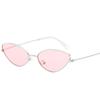 European and American metal small frame cat eye sunglasses ins trendy marine sunglasses, street glasses