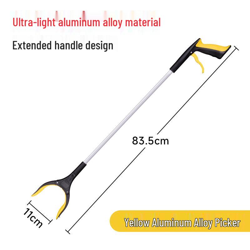 Collapsible Long-Handled Trash Picker Tongs - Household Sanitation Tool