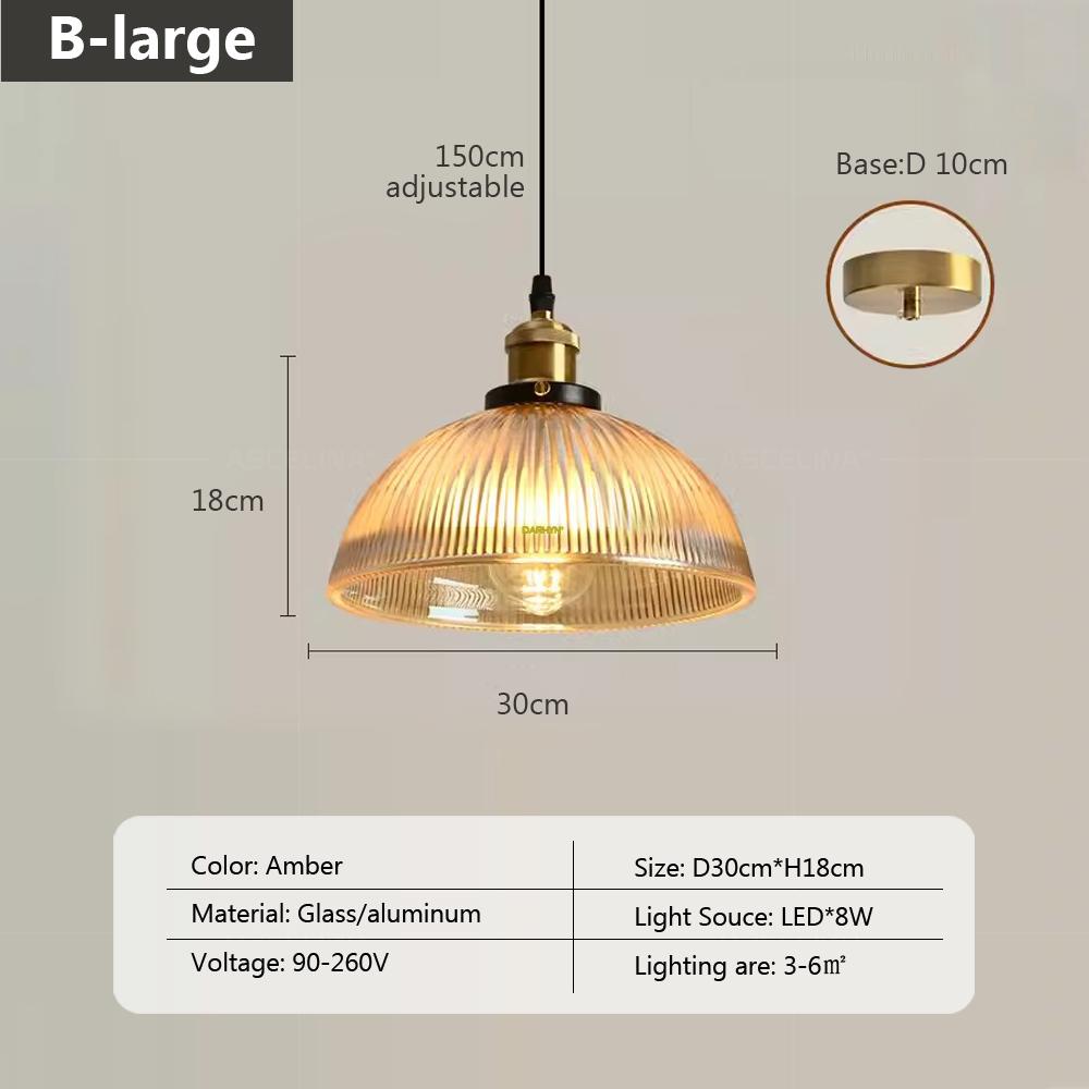 Nordic Retro Glass Pendant Light Green Hanging Lamp Living Room Decor Luminaire Hall Bedroom Dining Room Indoor Fixture Lustre