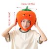 Children Headpiece With Cute Persimmon Design Fade Resistant Fabric Head Cover For Photo Props Holiday Celebrations