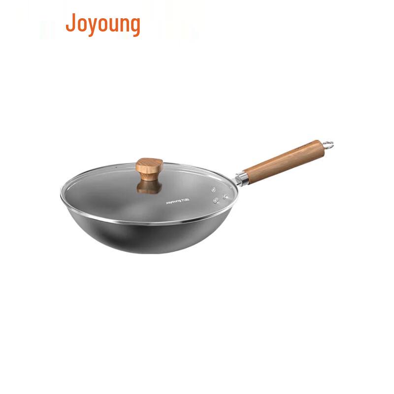 Joyoung 32cm Refined Iron Non-Stick Wok