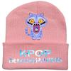 Peripheral Knitted Hat Curled Wool Hat Printed Doudou Hat Outdoor Cold Hat Adult
