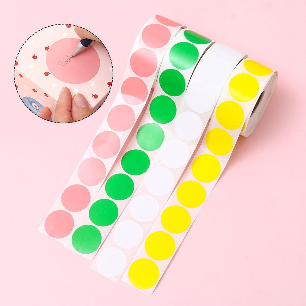 Office Supplies for DIY Logo Design Thermal Sticker Label Round Self-Adhesive Circle Thermal Sticker