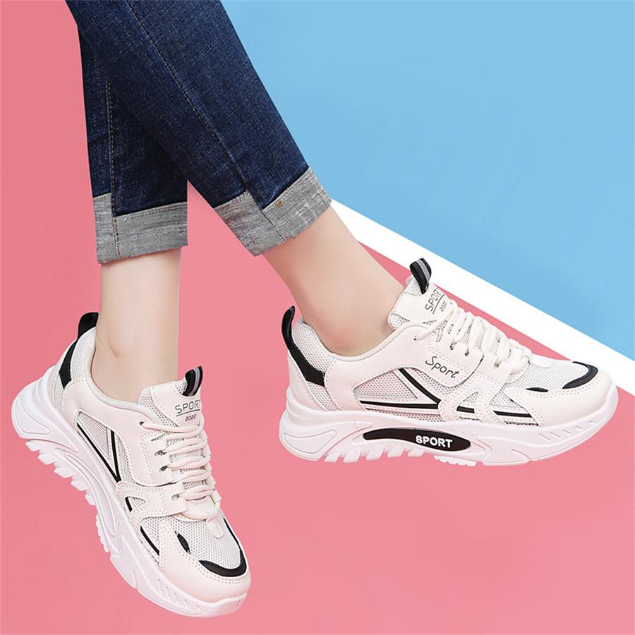 Women'S Sports Platform Shoes Increased Breathable Women'S Casual Sneakers Lightweight Running Shoes