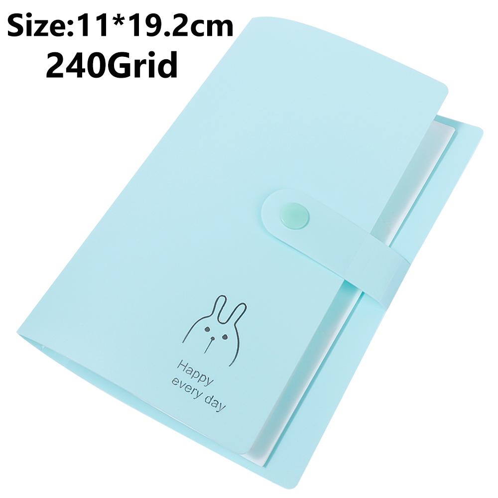 240Grid Transparent Jewelry Organizer Storage Albums Gift with Box Reclosable Necklace Rings Earring Bags Portable Jewelry Boxes