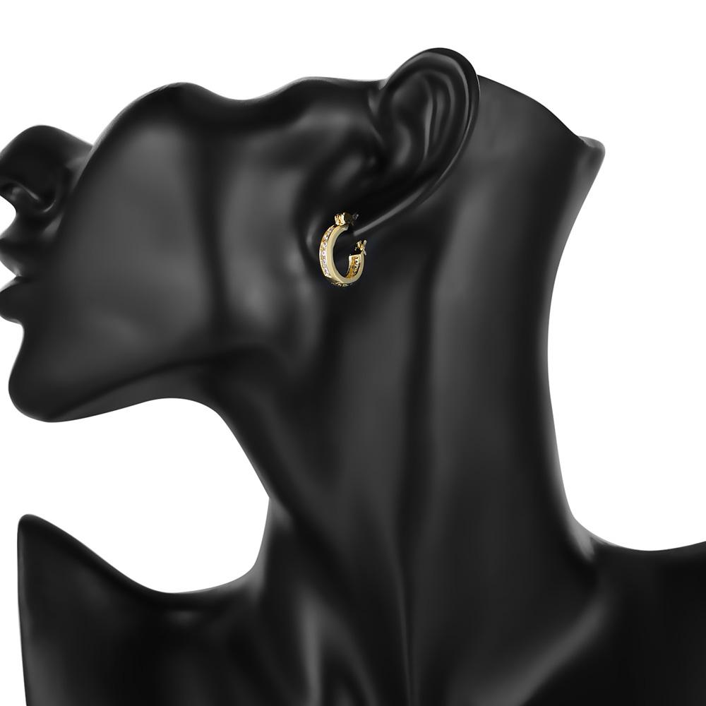 Boucles d'oreilles en argent Sterling 925 et cristaux, Zircon de haute qualité, plaqué or 18 carats, bijoux à la mode, cadeau de mariage et de noël