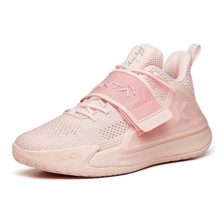 New Anta Water Flower 2 KT Anti Slip Wear Resistant Low Top Basketball Shoes Cherry Blossom Pink 112021602S-1