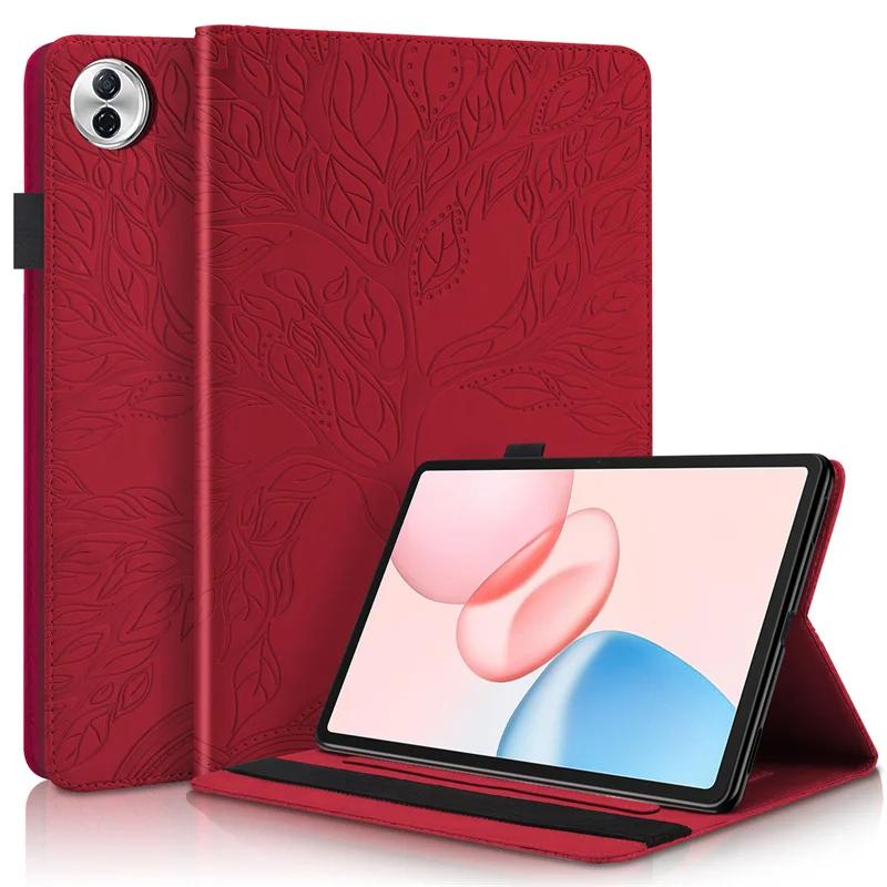 Tablet Case For Honor Pad 10 Cover 12.1" Embossed Tree Flip Wallet Stand Cover For Coque Honor Pad 10 12.1 Inch 2025 Case Funda