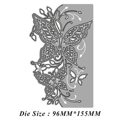 Metal Cutting Die Lace Butterfly Border Craft Scrapbook Card Decorative Die Template for Diy Album Paper Card Die Stencil
