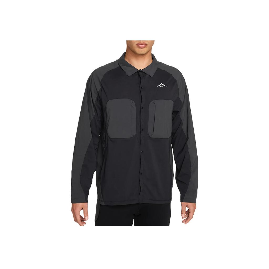 Nike Dri-FIT ADV Bequemes Weiches Vielseitiges Langarmshirt Herrenhemden Schwarz HJ5080-010