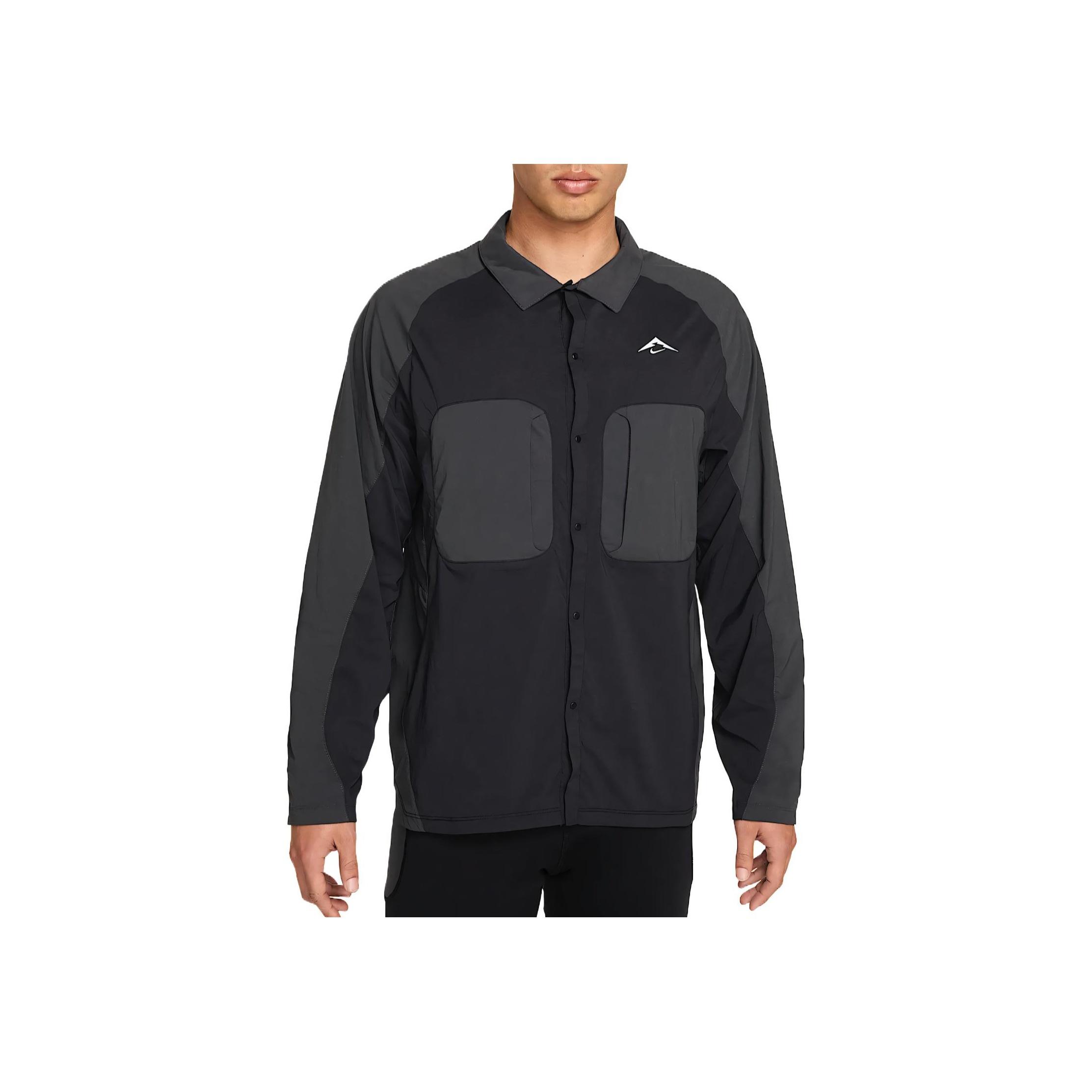 

Nike Dri-FIT ADV Удобная Мягкая Универсальная Рубашка с Длинным Рукавом Мужская рубашка Черный HJ5080-010 2XL