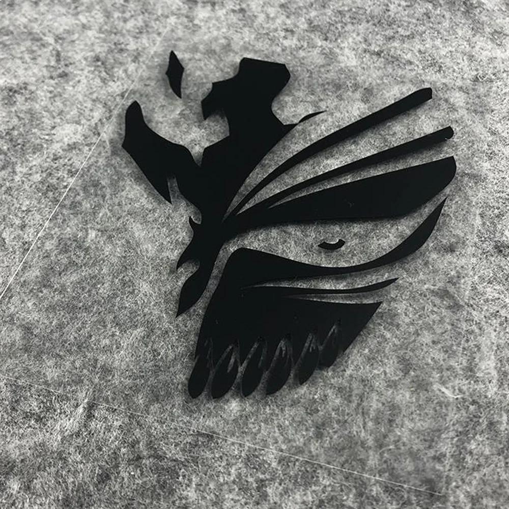 

JDM Маска Смерті Аніме Мультфільм Світловідбивні Мотоциклетні Наклейки Скутер Переднє Вітрове Скло Декоративні Аксесуари для Honda YAMAHA чорний