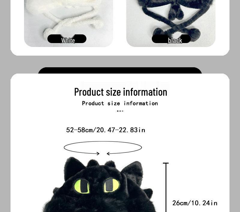 2025 Winter Couple's Warm, Slimming Plush Lei Feng Hat - Cute Light Fury & Night Fury Design for Women