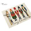 Sturdy Hemmed Table Linens Christmas Mat, Heat-Resistant Faux Linen Placemat, Non-Slip Heat Resistant Pads Washable for Holiday Dining Party Decor Non