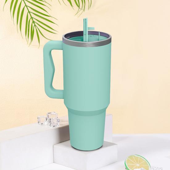 Silicone 2-in-1 Cup Liner for 40 Oz Cup Creative Drink Separator Stylish Emerald Design Food-Grade Reusable Liner for Party