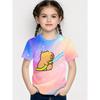 Kids' T-Shirt Animals Boys and Girls Capybara Children's T-Shirt 3D Print Top Loose and Comfortable Gradient Children