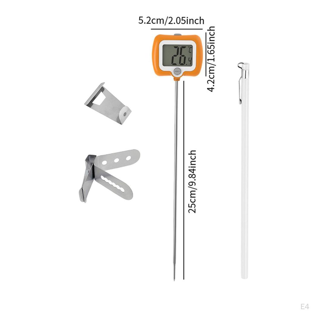 Digital Meat Insert Thermometer Cooking Food Multifunction Long Probe for Candy Beef