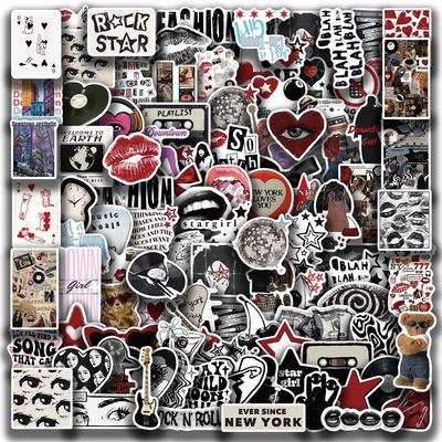 100 Y2K Downtown Girls Stickers Decorate Guitar Notebook Suitcase DIY Waterproof