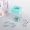 School Office Supplies Clips Dispenser Magnetic Absorption Box Paperclip Holder Desk Storage