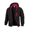 Men's Solid Color Zipper Sweatshirt Men's Sports Large Size Casual Sweatshirt Jacket