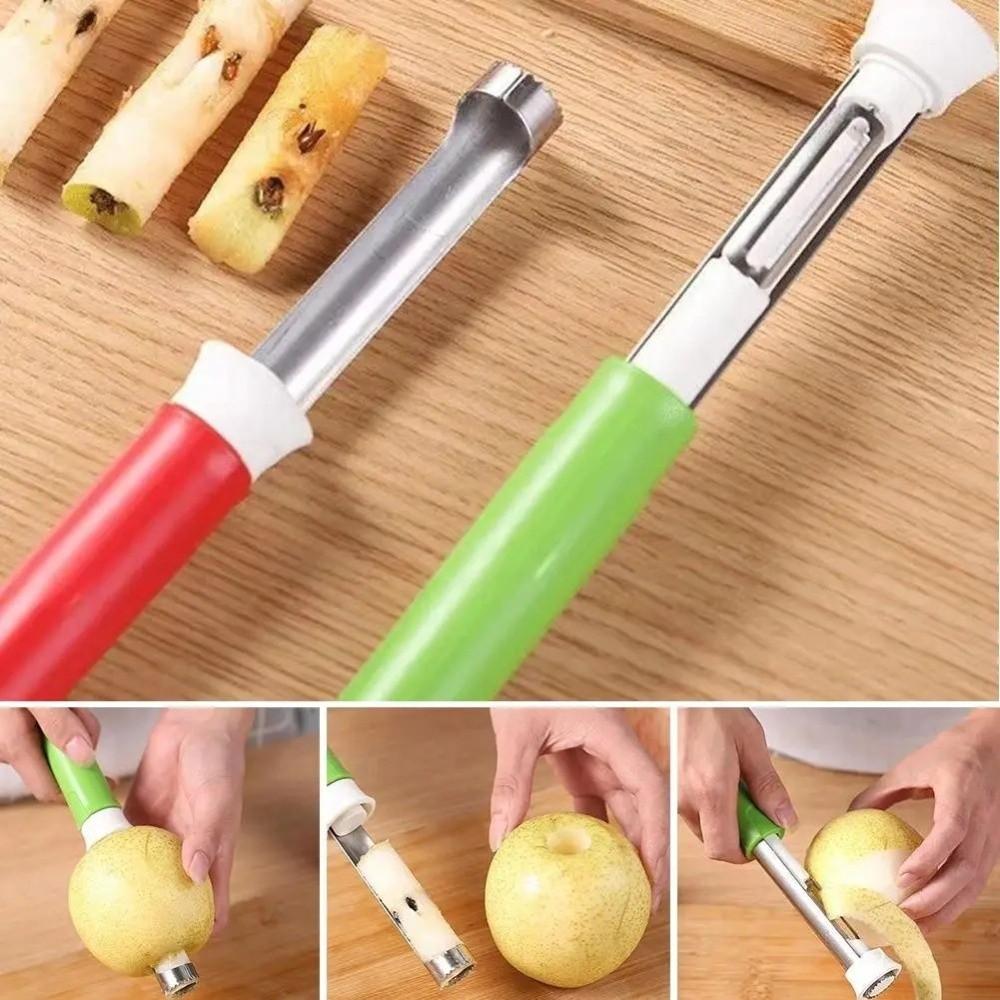 2 in 1 Fruit Core Remover Telescopic Fruit Pitter Multifunctional Core Removal Tool  Home Kitchen